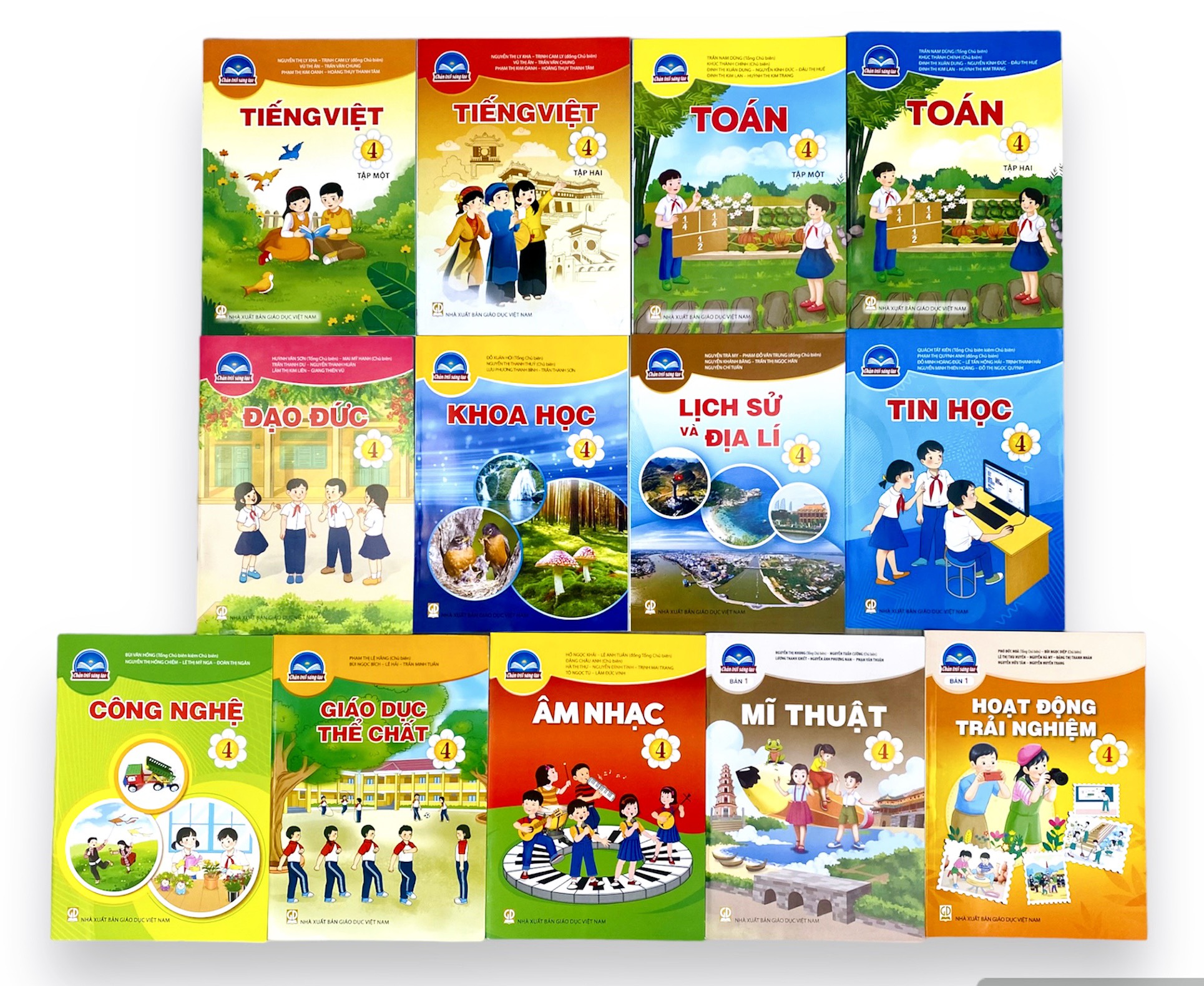 Sách - Bộ 13 cuốn sách giáo khoa lớp 4
