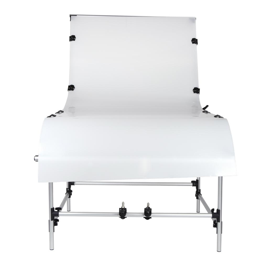 Photo Studio Photography 100 * 200cm Shooting Table for Still Life Product Shooting Aluminum Alloy Frame