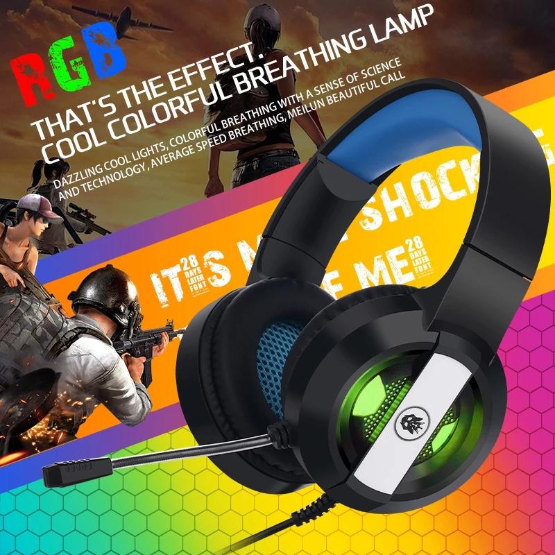 Chuyên Nghiệp Led Game Thủ Tai Nghe Cho Máy Tính PS4 PS5 Fifa 21 Tai Nghe Chơi Game Bass Stereo PC Tai Nghe Có Dây Kèm Mic quà Tặng