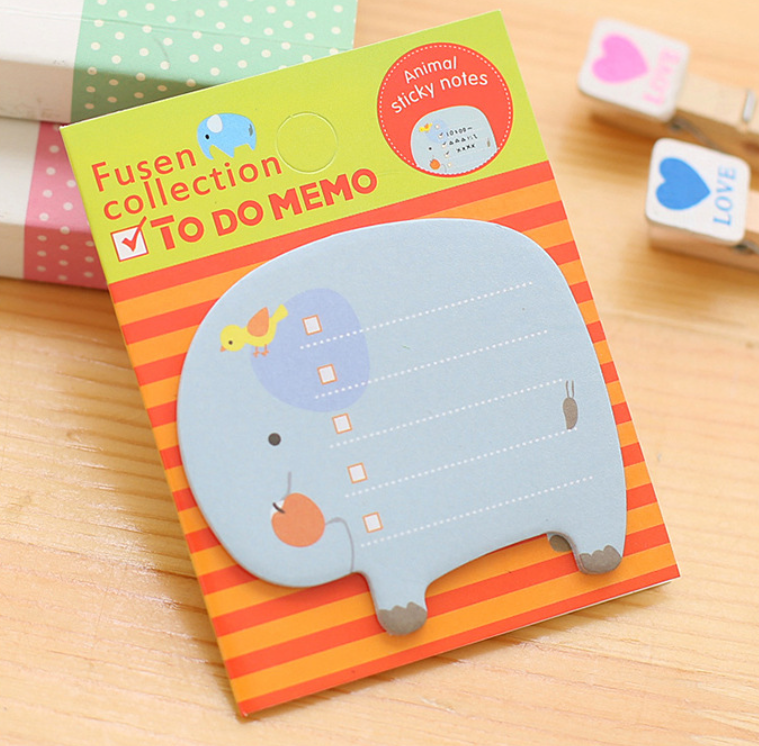 Giấy note con vật cute phong cách Hàn Quốc - Nhãn dán kế hoạch mini đẹp rẻ hữu ích