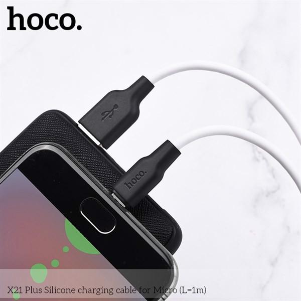 Cáp sạc nhanh 2.4A Lightning, Type C, Micro USB Hoco X21 Plus - HÀNG CHÍNH HÃNG