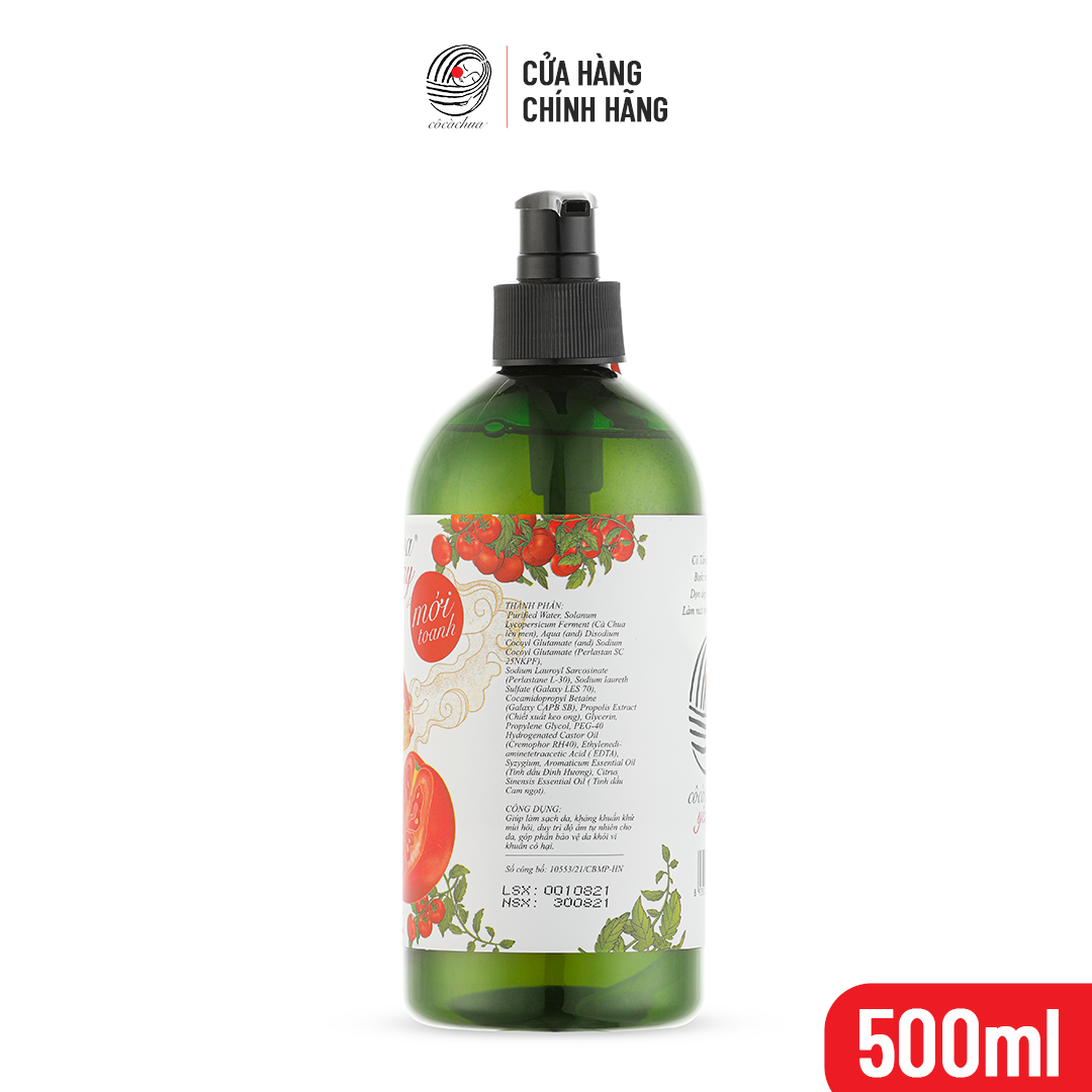 Nước Rửa Tay Cô Cà Chua Mới Toanh 500ML Sạch Khuẩn Bảo Vệ Sức Khỏe