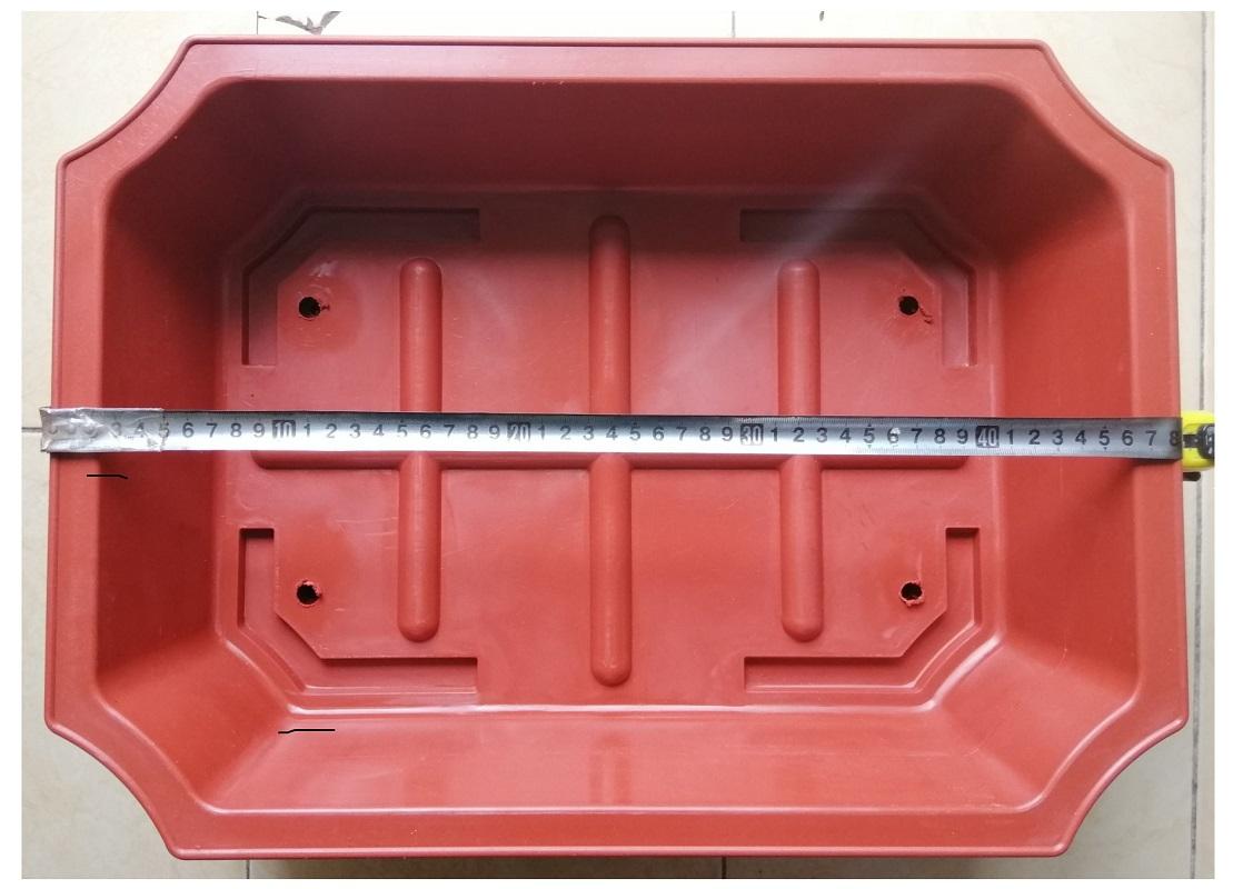 5 Khay Nhựa Bình Thuận PLASTIC Kích Thước 50X35X12CM - Màu Nâu