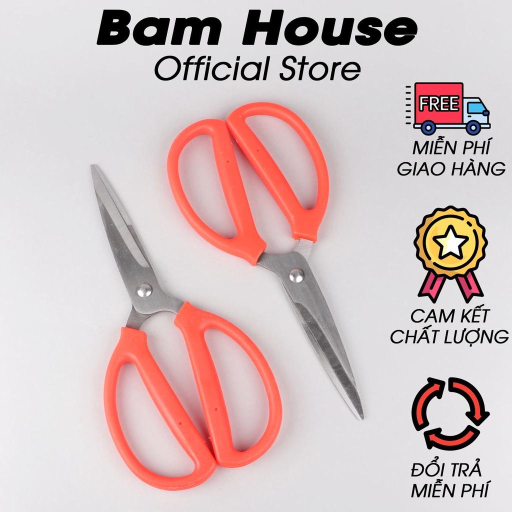 Kéo bếp đa năng Bam House cán nhựa mũi dài lưỡi thép không gỉ siêu bền cao cấp KMD04 - Gia dụng bếp