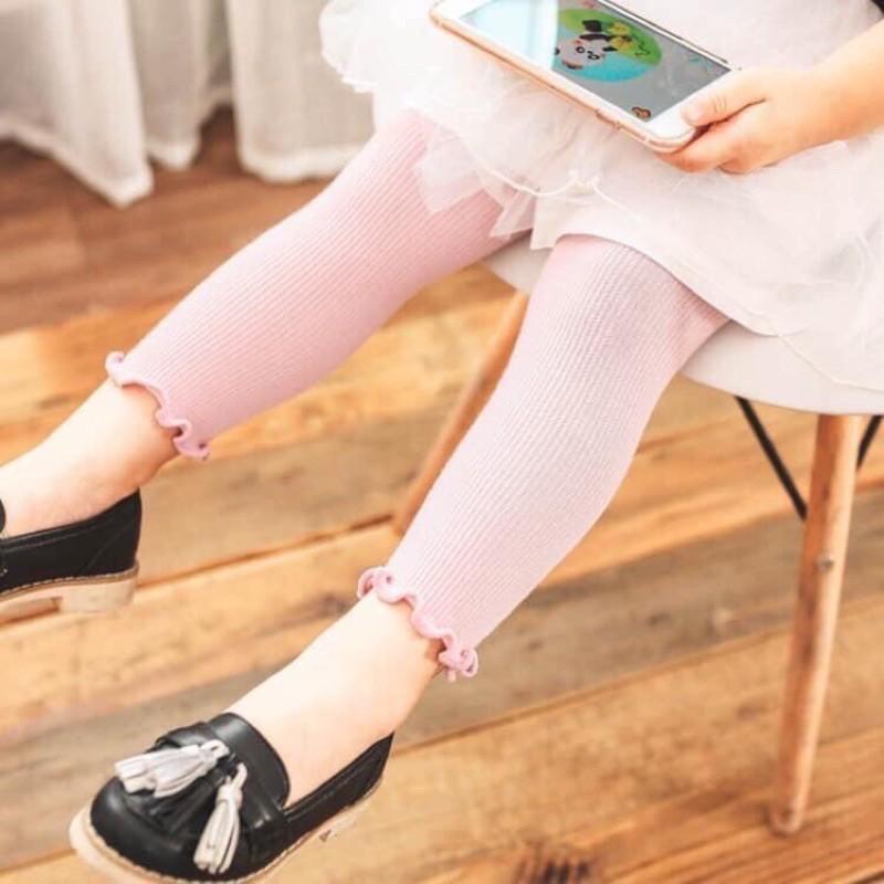Quần leggin len tăm bèo gấu cho các bé siêu đáng yêu