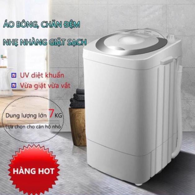 Máy giặt mini -Máy giặt đồ cho bé bán tự động cho nhà ít người và đồ em bé giặt tối đa 6,5kg