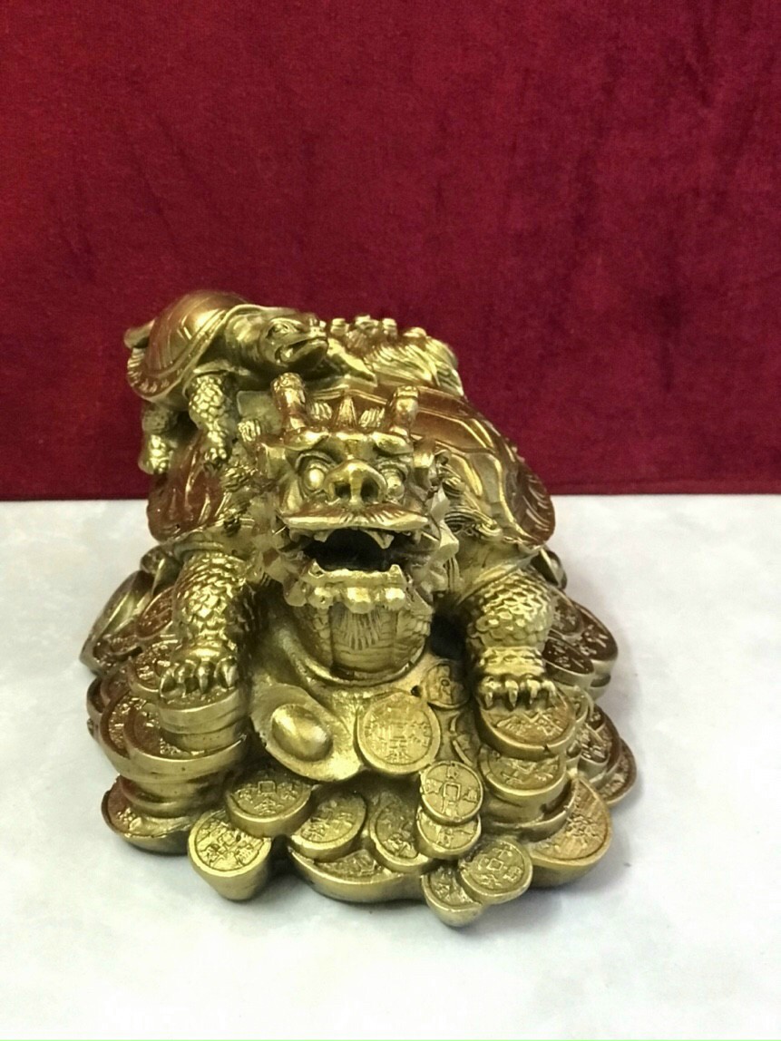 Vật phẩm phong thủy - Long quy cõng con
