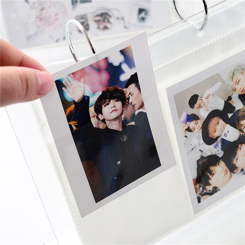 Acrylic Photo Album Transparent Desktop Page Turning Standing Sign Stand Decoration