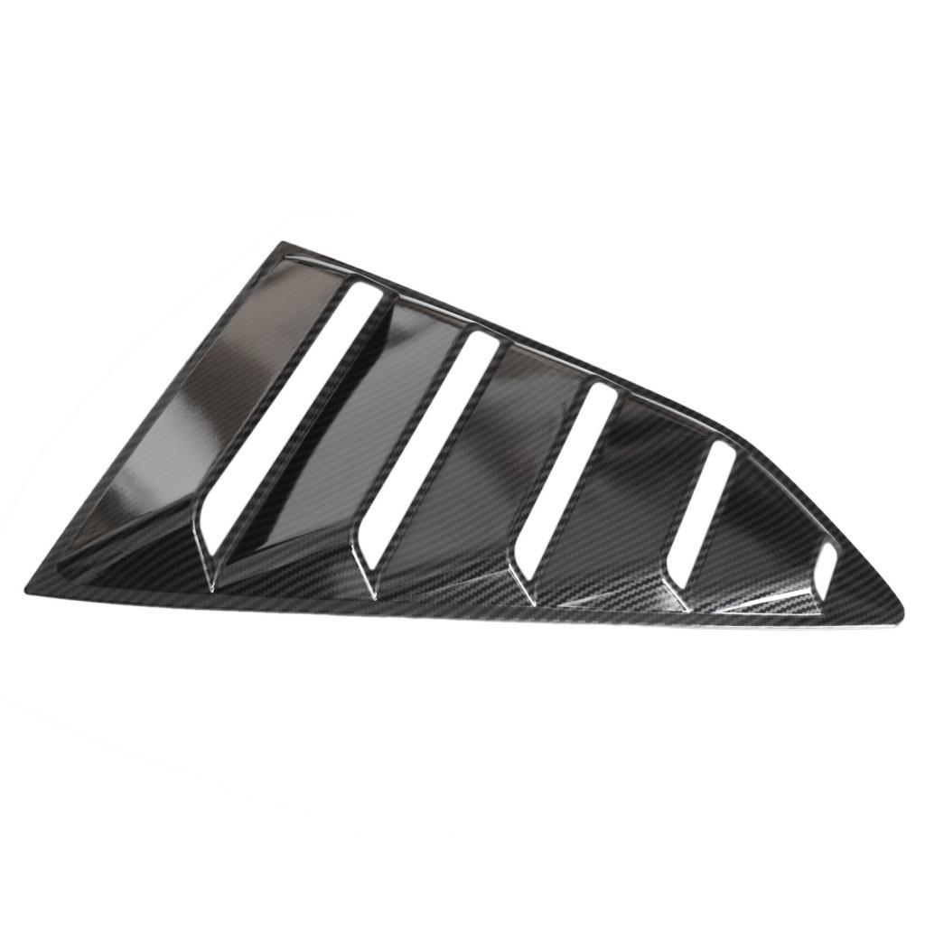 Black Side Window 1/4  Louver Cover For   16-18