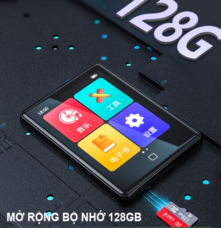 Máy Nghe Nhạc MP3 Màn Hình Cảm Ứng 2.8 Inch Ruizu M20 Bộ Nhớ Trong 16GB - Hàng Chính Hãng