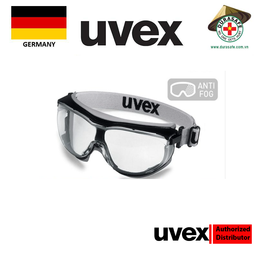 Kính Bảo Hộ UVEX 9307375 Carbonvision Wide Vision Safety Goggle Black Frame Clear Supravision Extreme Len