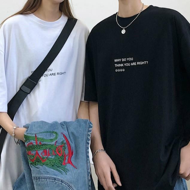 Áo Thun Tay Lỡ Form Rộng Unisex WHY DO YOU