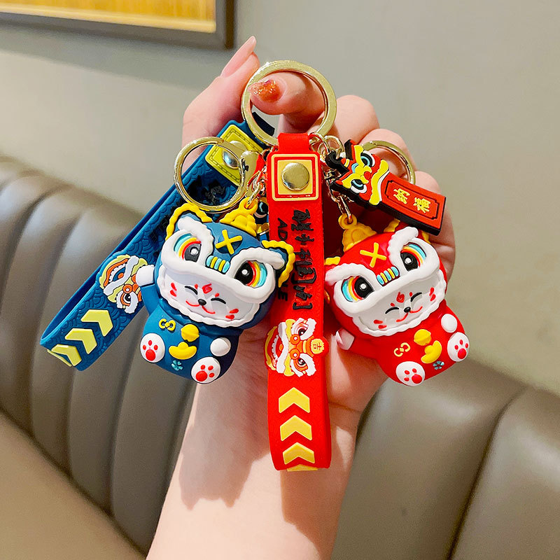 Móc khóa mèo may mắn con lân mèo thần tài cao cấp đẹp cute hình thú dễ thương phụ kiện túi xách MK15 - Rockcow