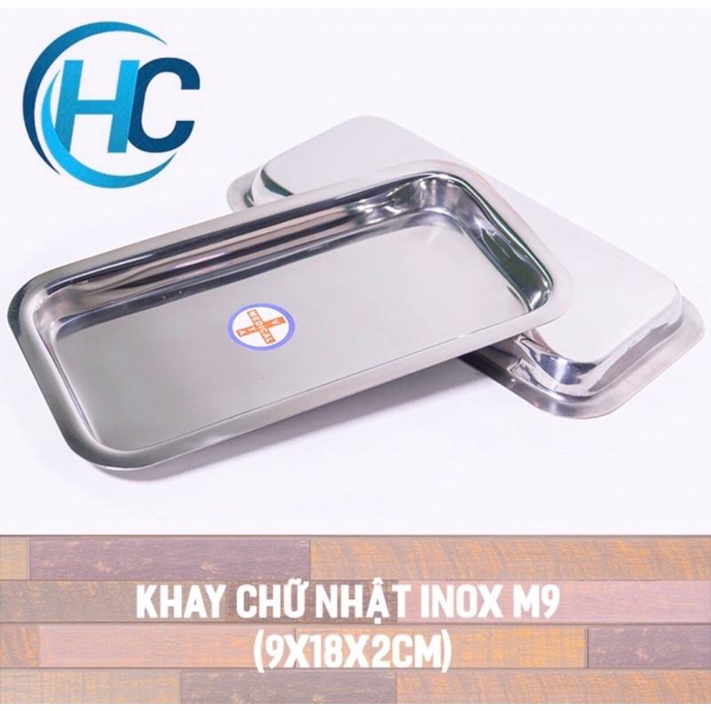 Mâm, khay y tế inox chữ nhật