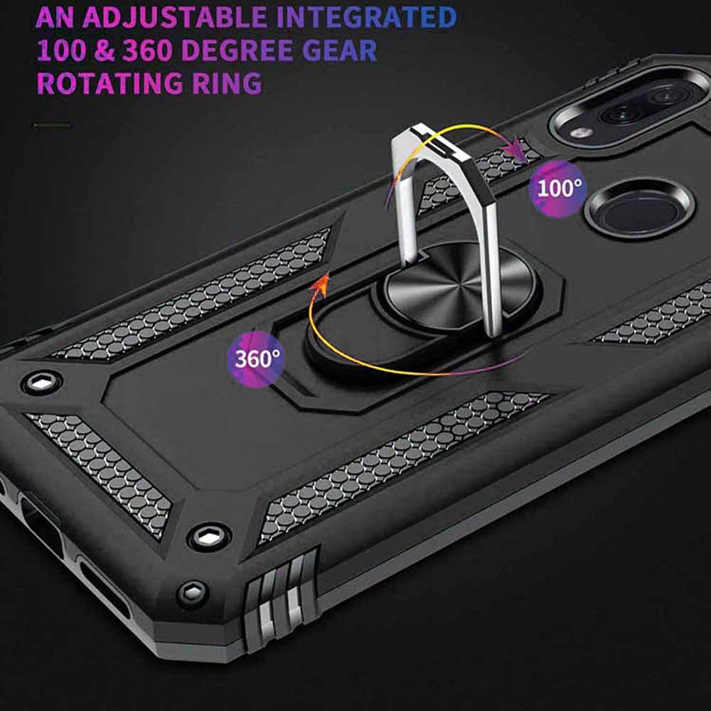 Ốp lưng cho Xiaomi Redmi Note 7 Pro chống sốc 2 lớp kèm nhẫn iring làm giá đỡ