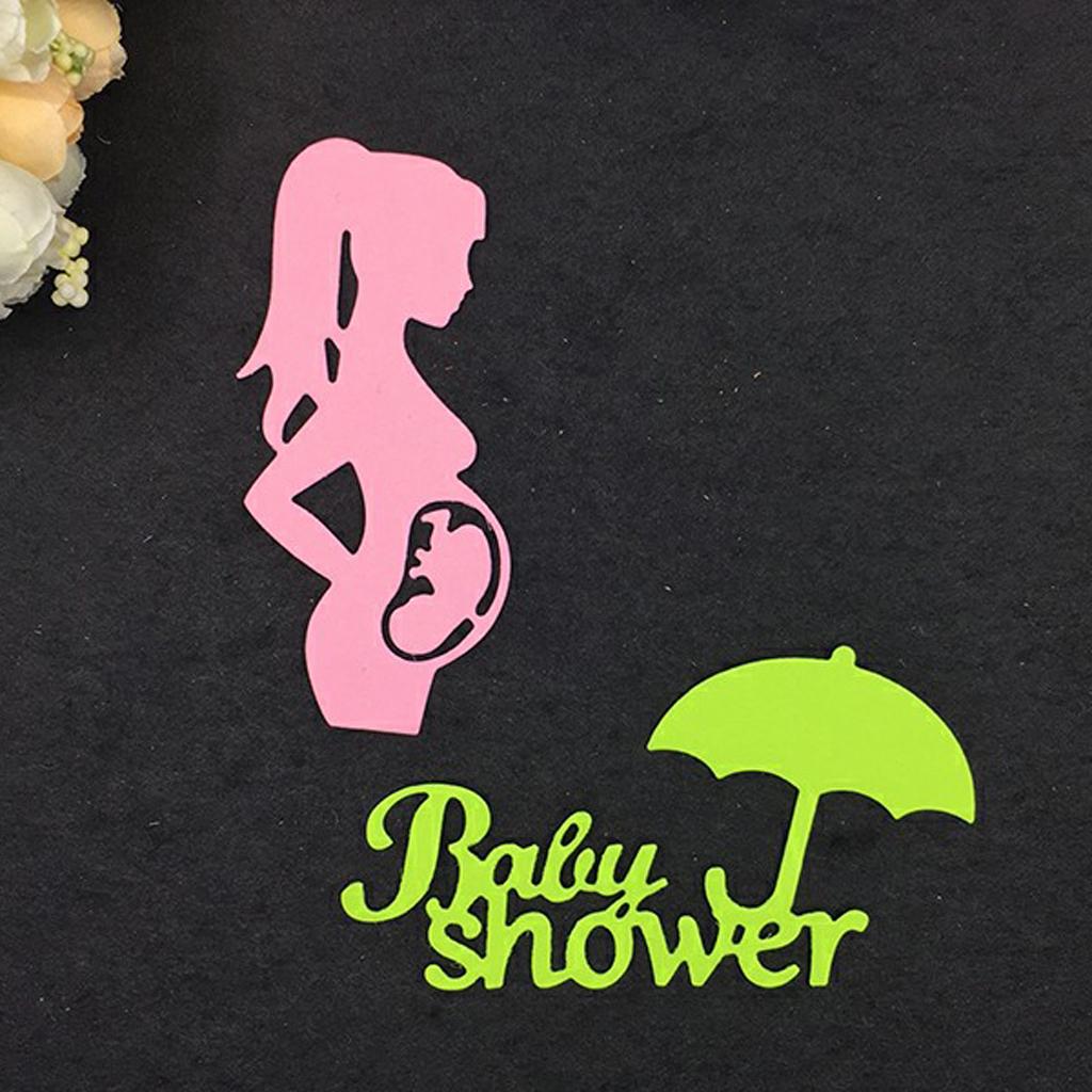 Baby Shower Metal Silver Cutting Dies Stencils DIY Photo Album Paper Crafts
