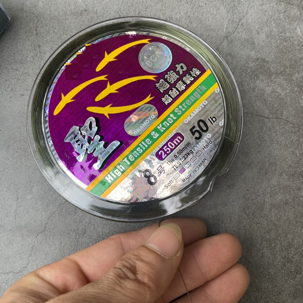 Dây cước câu cá siêu bền 4 con cá cơm loại tốt cuộn 250m, cước câu cá tra câu lục xa bờ chịu lực tốt, dây câu cá biển cao cấp, day cuoc cau ca loai tot, day cau ca