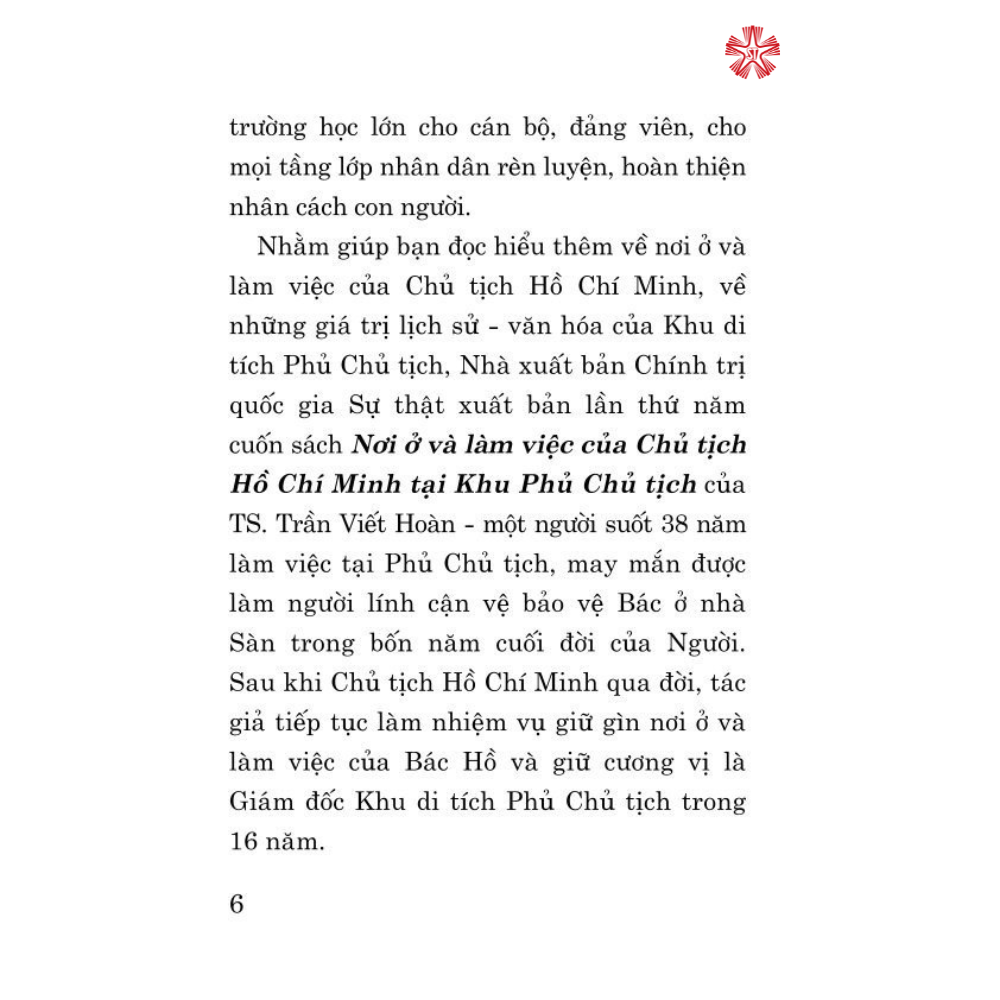 Nơi ở và làm việc của Chủ tịch Hồ Chí Minh tại Khu Phủ Chủ tịch