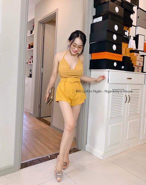 Sét áo yếm cổ đổ quần Short