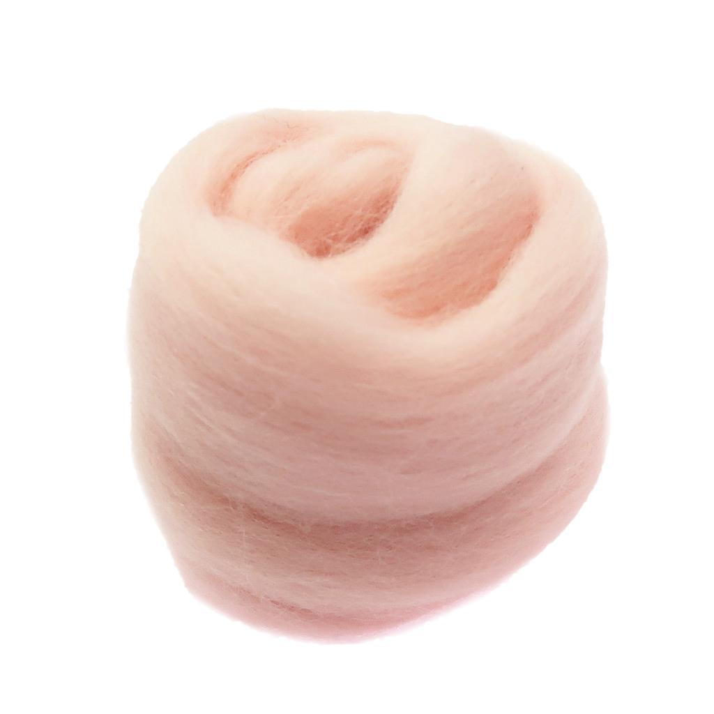 4pcs Handmade Wool Roving Fibre for Needle Felting Materials