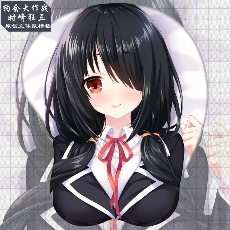 Miếng Lót Chuột Bằng Silicon Thoải Mái Hình Date A LIVE Tokisaki Kurumi 3D Dễ Thương