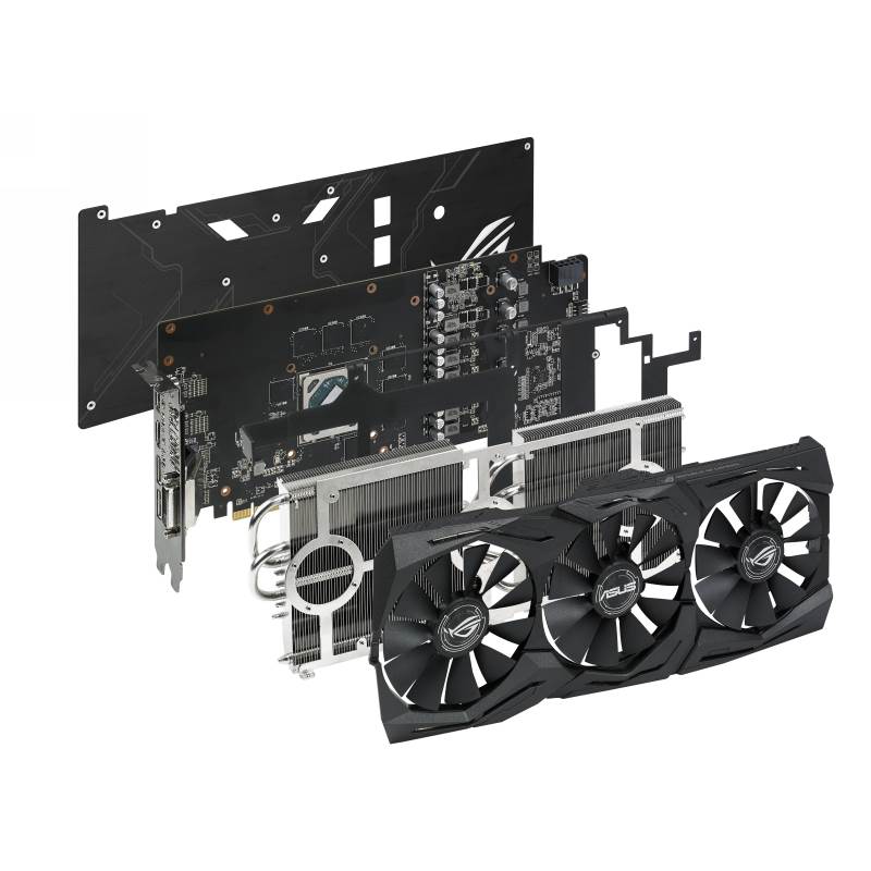 Card đồ họa VGA ASUS ROG-STRIX-RX580-O8G-GAMING GDDR5 8GB 256-bit - Hàng Chính Hãng