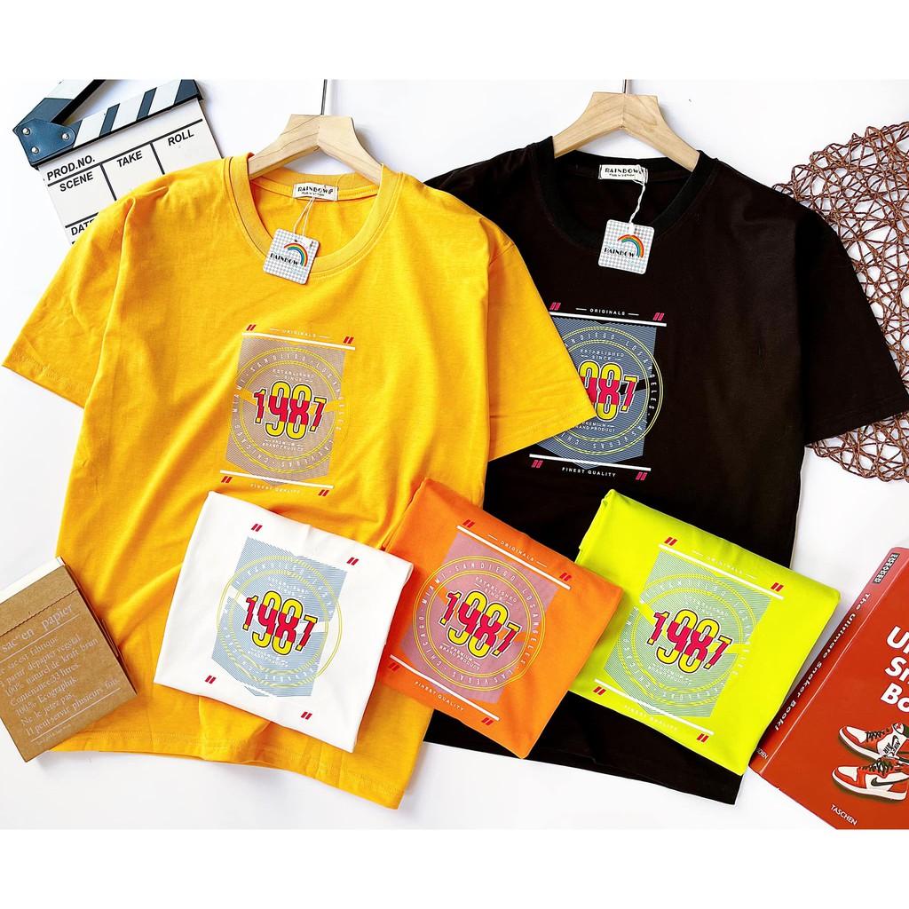 ÁO THUN TAY NGẮN FORM RỘNG - UNISEX NAM NỮ - RAINBOW