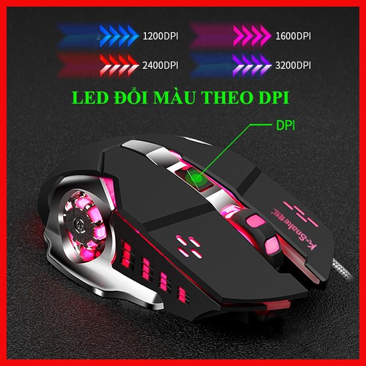 Chuột Gaming LED độc đáo, Thiết kế đẹp mắt tựa như Siêu Phẩm, chuột Gaming