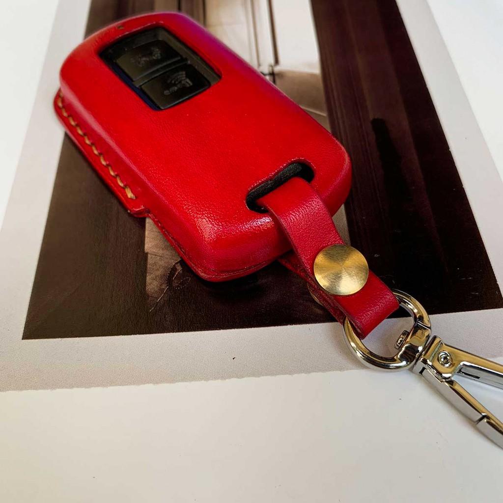 BAO DA DÀNH CHO SMARTKEY XE LED - BAO DA MÀU ĐỎ THỜI TRANG