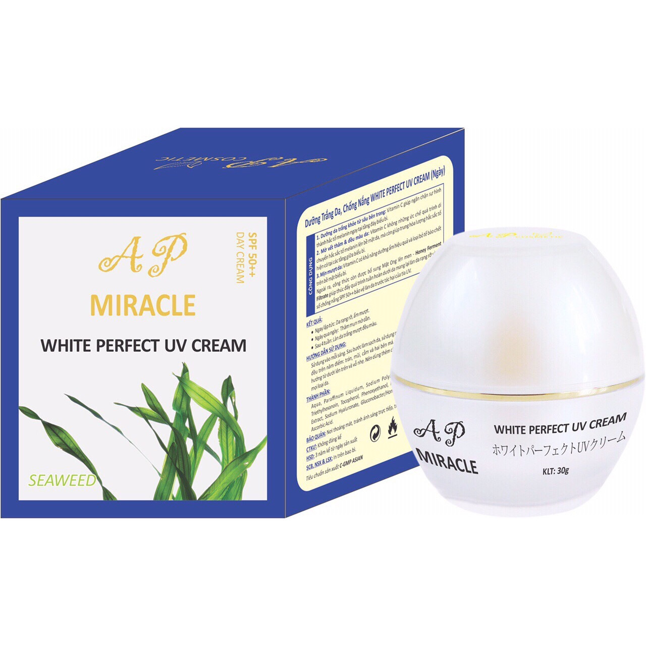 KEM DƯỠNG TRẮNG DA GIỮ ẨM NGÀY AP MIRACLE