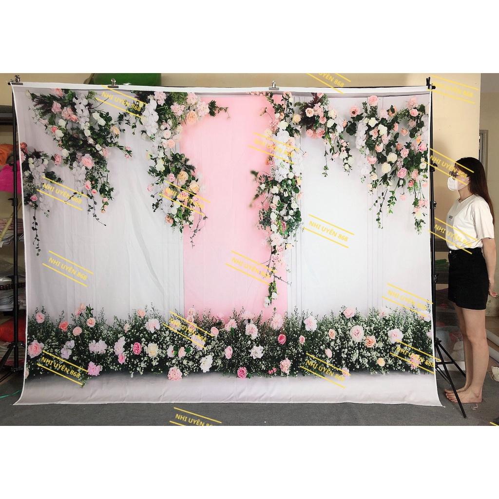 Tranh vải decor / Thảm vải chụp ảnh / Thảm vải treo tường tiệc cưới