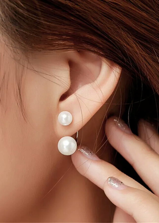 Bông tai bạc 925 hạt ngọc trai nuôi Z Shop Sài Gòn BT043