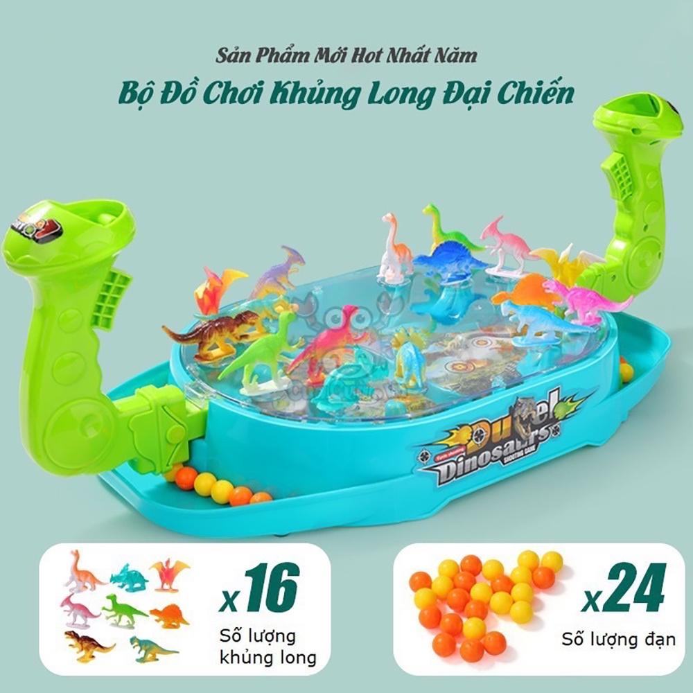 Khủng long đại chiến. Đồ chơi trẻ em khủng long đại chiến trò chơi giải trí, tương tác và tư duy chiến thuật cho bé