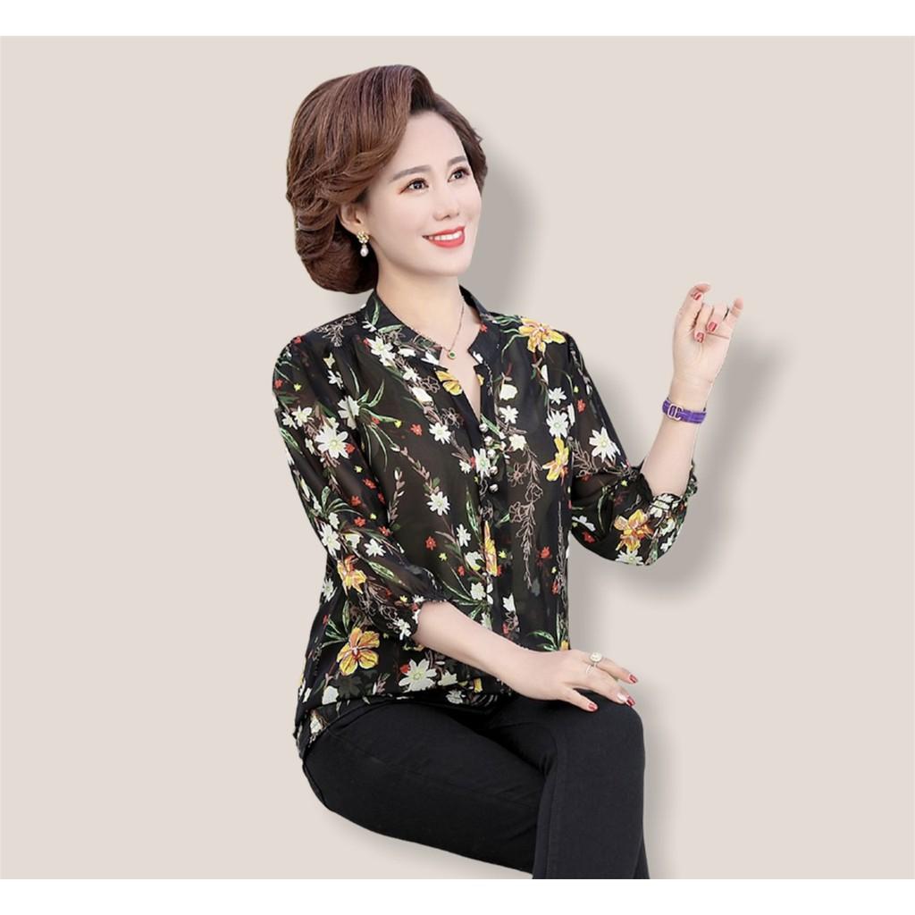 Áo hoa trung niên cho quý cô GD201-0321
