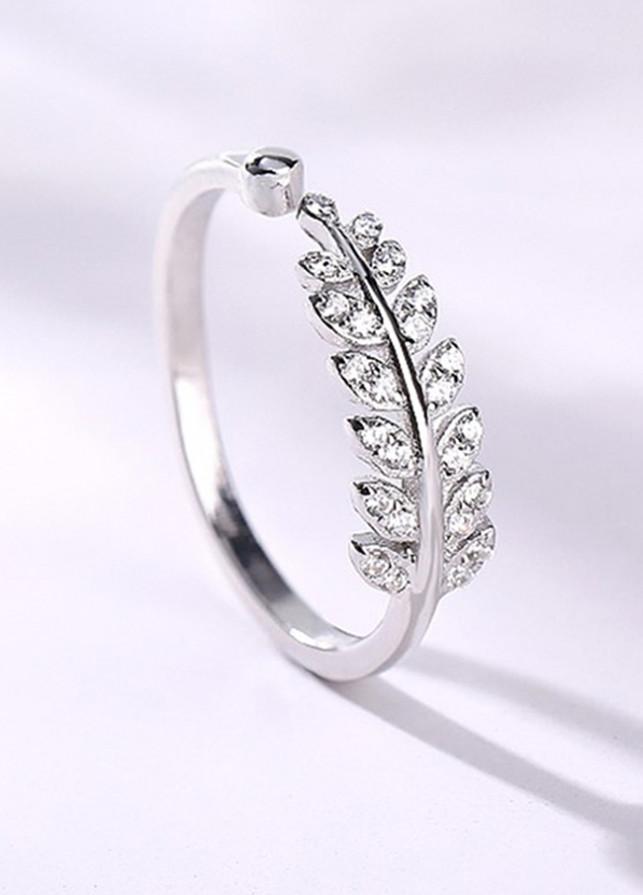 Nhẫn bạc PANMILA Jewellery cao cấp 925 hình cành Olive