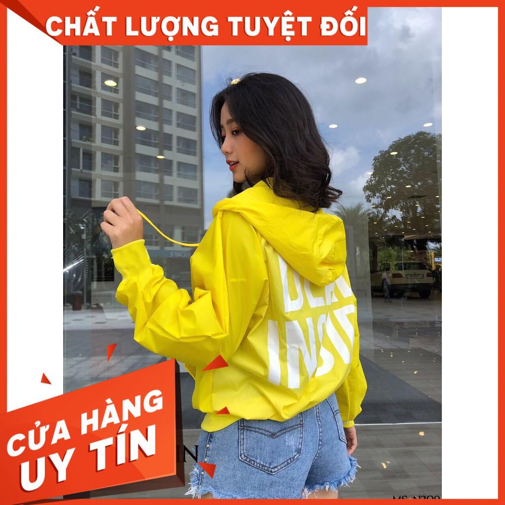 Áo khoác dù nữ 2 lớp, dù hàng đẹp nha
