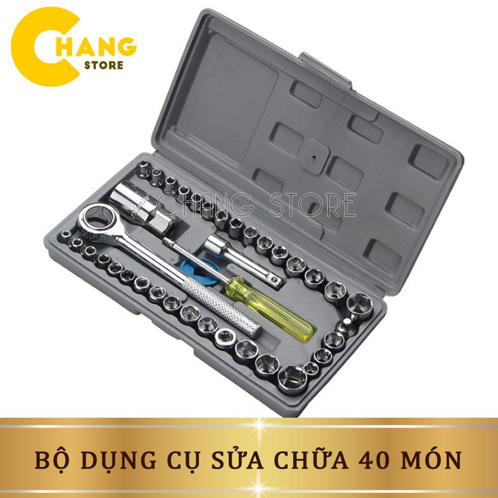 Bộ dụng cụ sửa chữa 40 món dành cho ô tô xe máy siêu tiện lợi