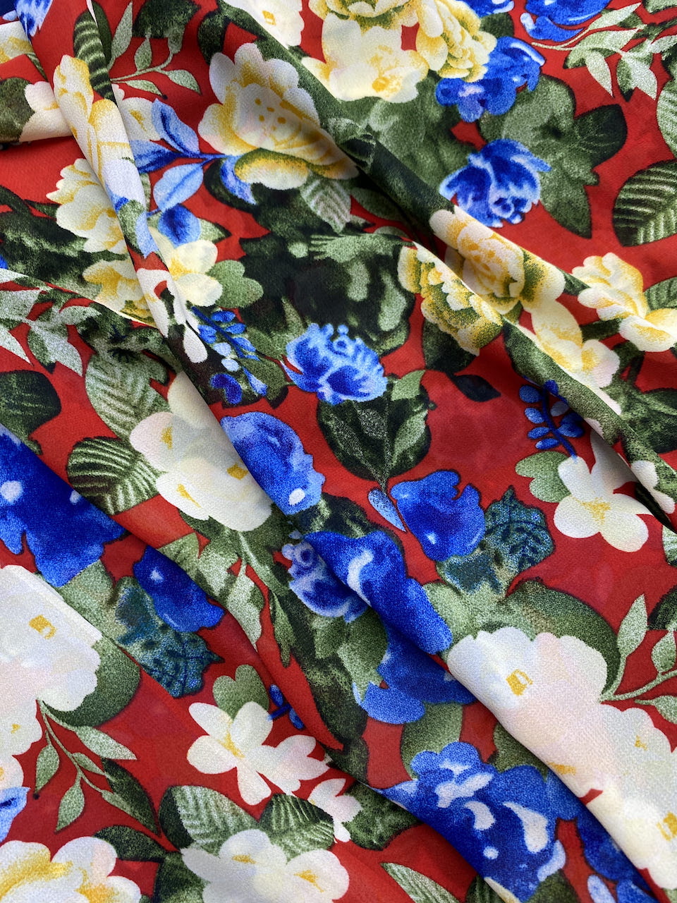 Vải voan chiffon hoa may áo dài đầm, áo kiểu M9821
