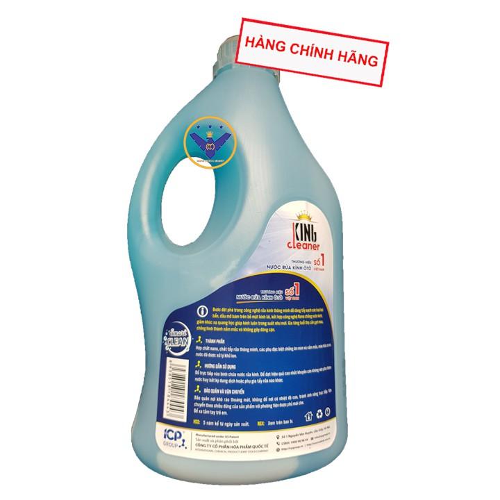 Bộ 2 bình nước rửa kính ô tô siêu sạch đậm đặc KING CLEANER 3 lít