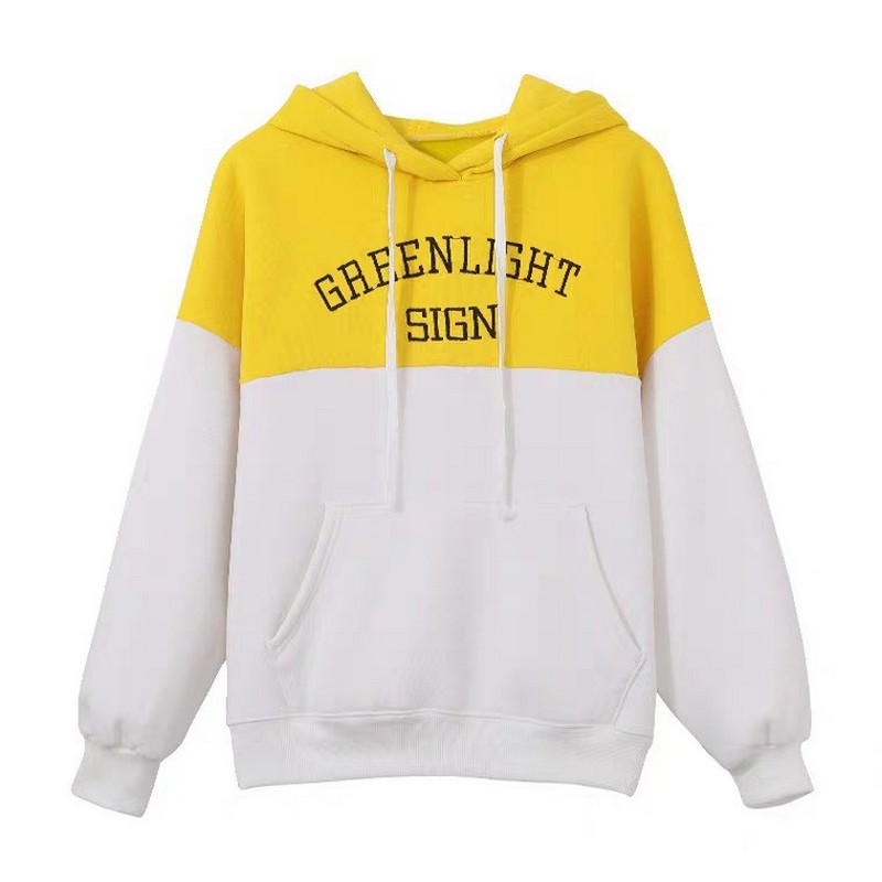 Áo Khoác Hoodie Nữ Thêu GREENLIGHT Trước Ngực - Chất Liệu Thun Nỉ - Form Dưới 60kg - Mẫu Mặc Mọi Lứa Tuổi