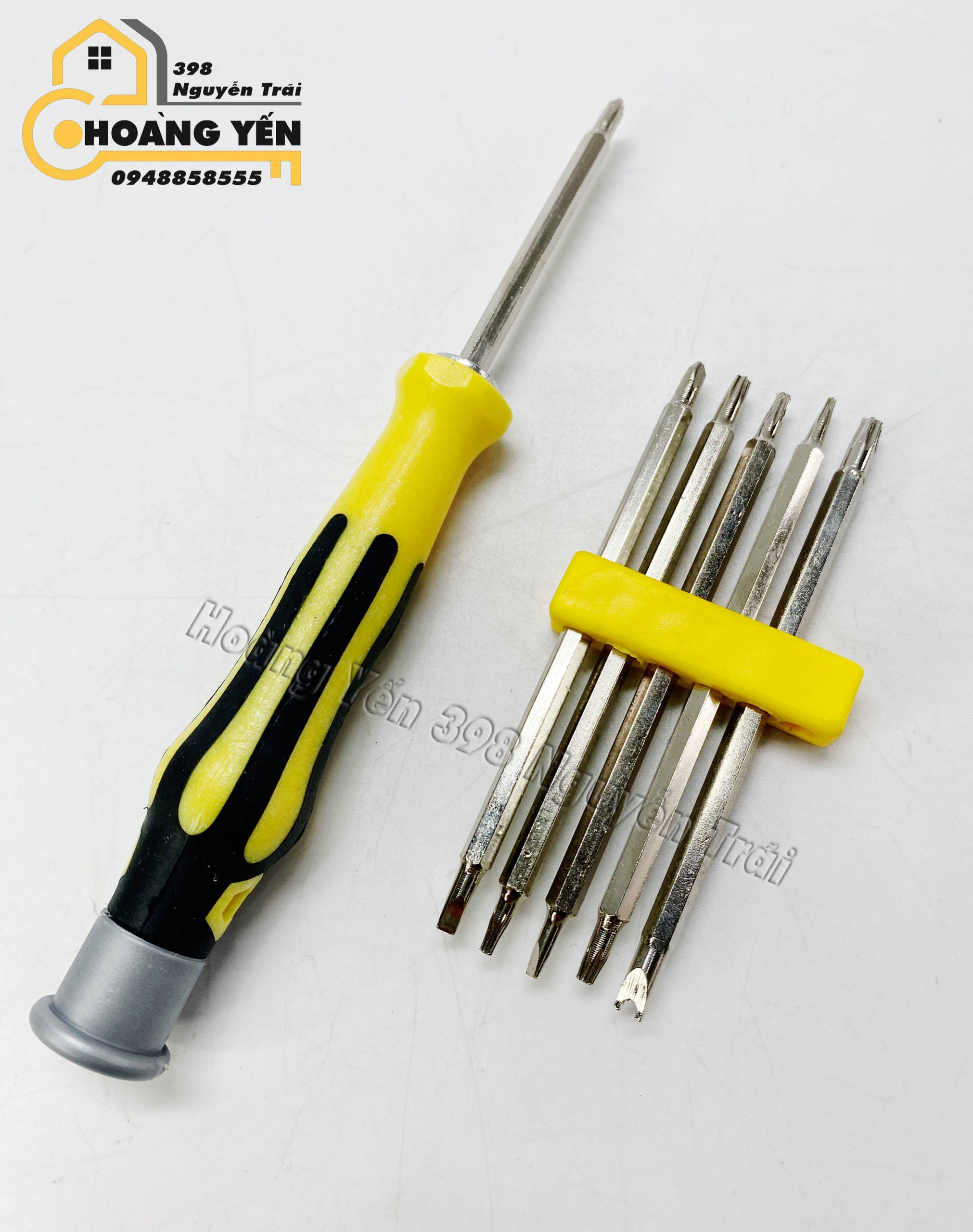 Bộ tua vít nam châm đa năng Professional Tools 6in1  Bộ Tua vít dùng cho gai đình Bộ tô vít thay nhiều đầu Bộ tô vít có nam châm thay nhiều đầu dùng cho gia đình