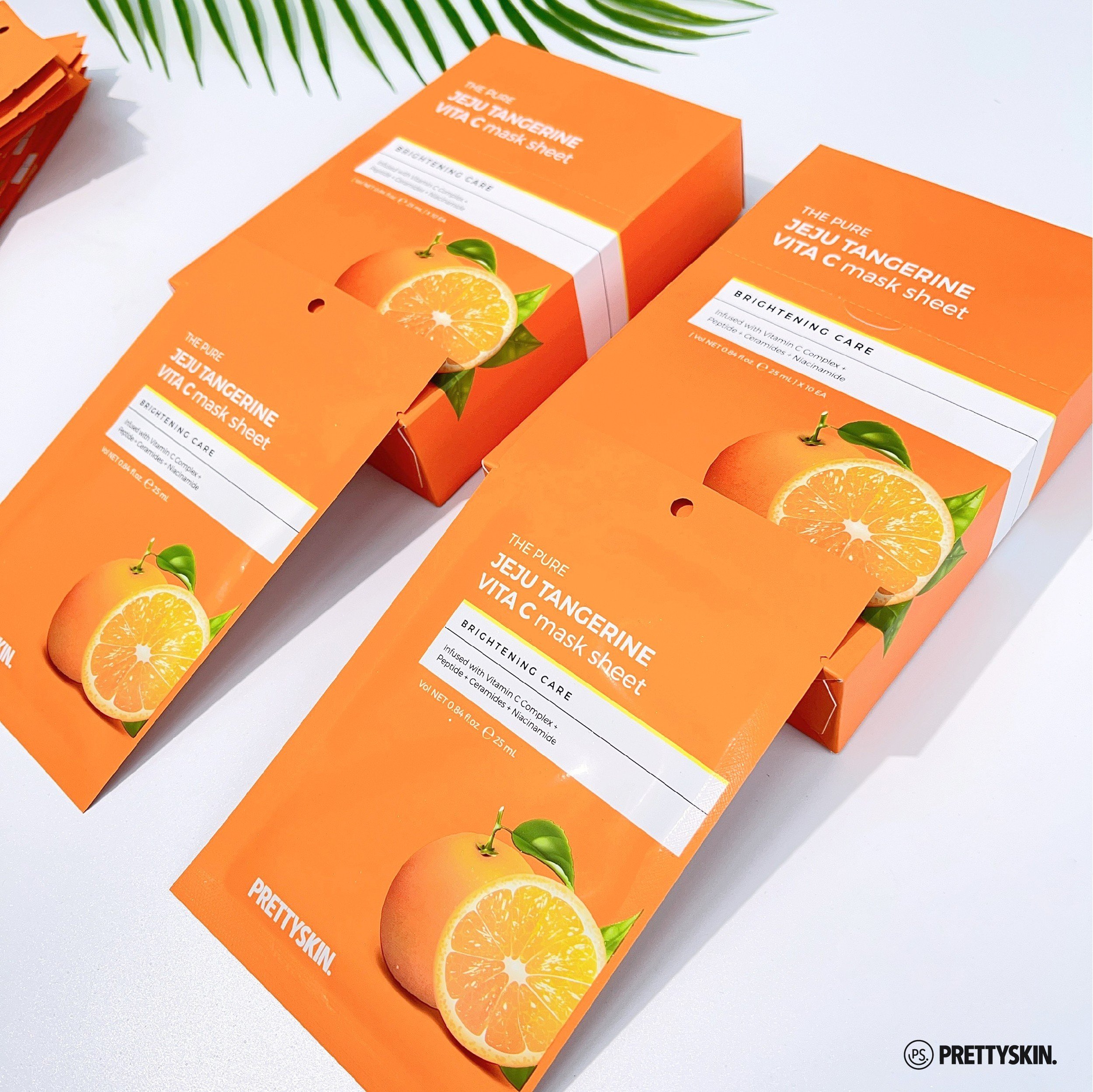 Mặt nạ vitamin C Prettyskin ( hộp 10 miếng)