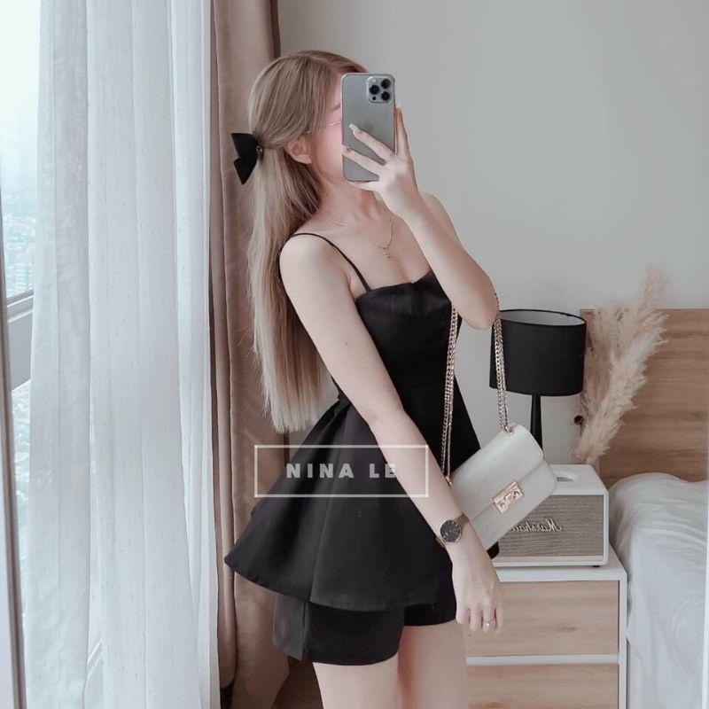 SET ÁO 2 DÂY PEPLUM PHỐI QUẦN UMI ĐI DẠO PHỐ