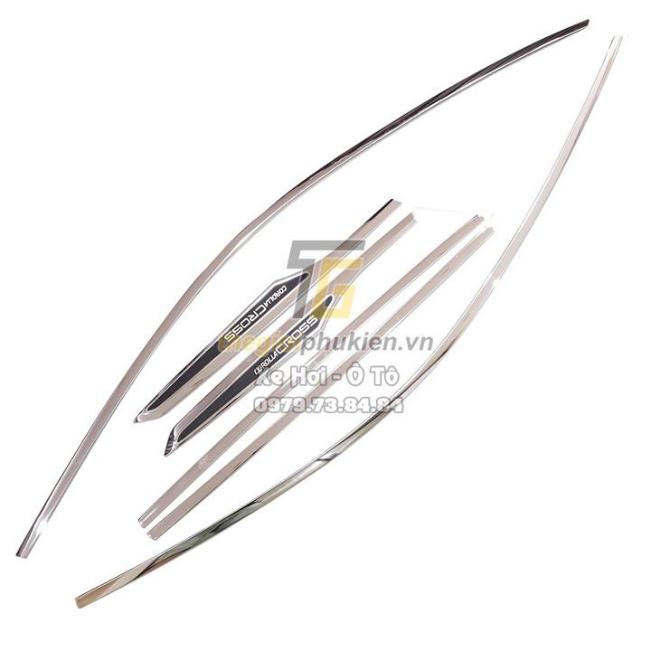 Nẹp viền cong kính INOX Toyota Corolla Cross 2020