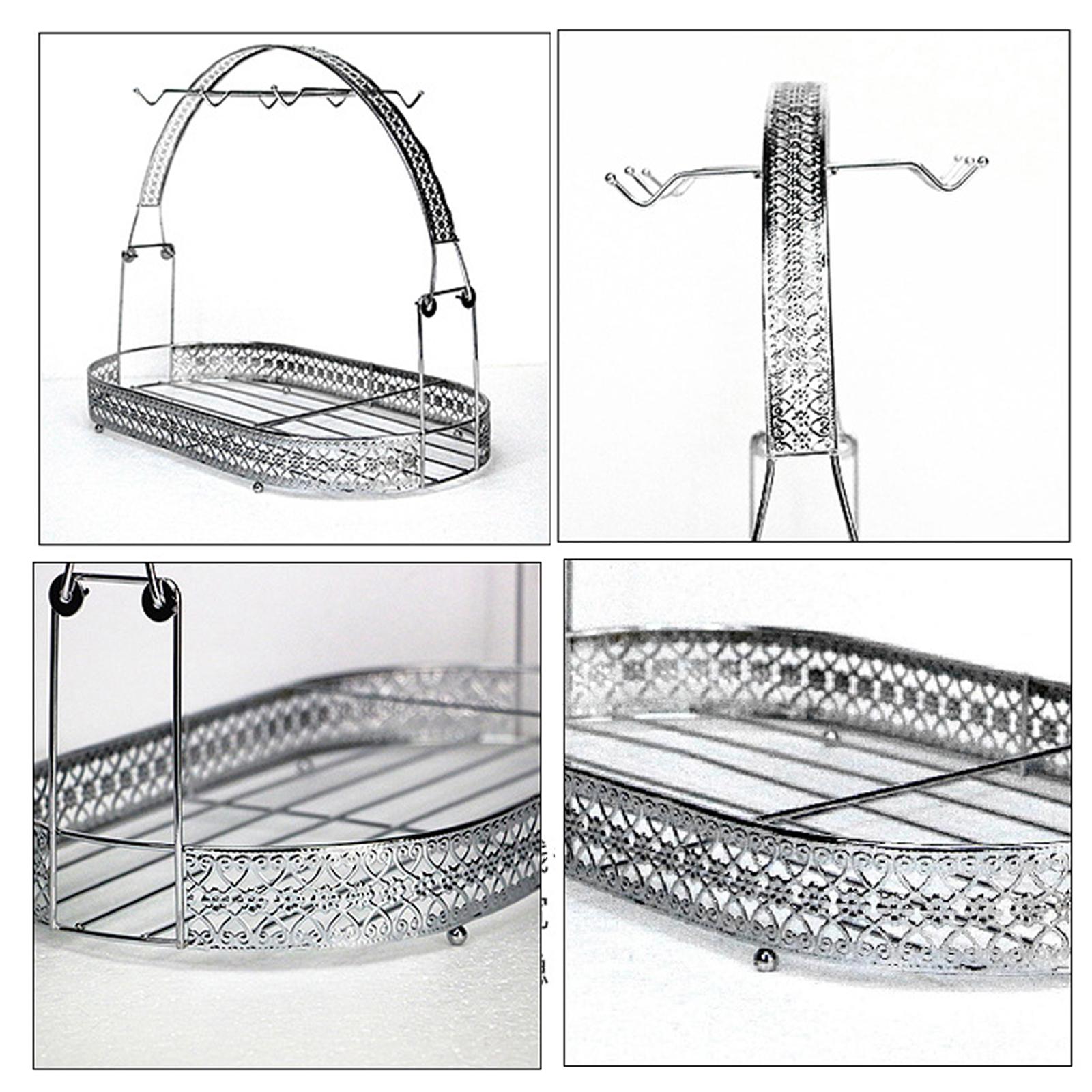 Iron Mug Holder Coffee Rack Coffee Cup Holder Dishes Organizer