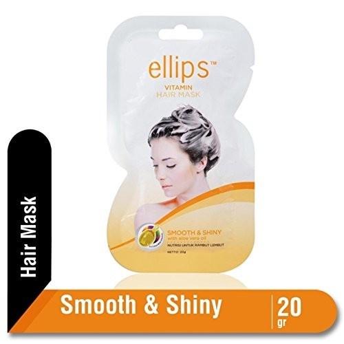 Kem ủ tóc giúp tóc mềm mượt óng ả Ellips Vitamin Hair Mask Smooth &amp; Shiny 20g