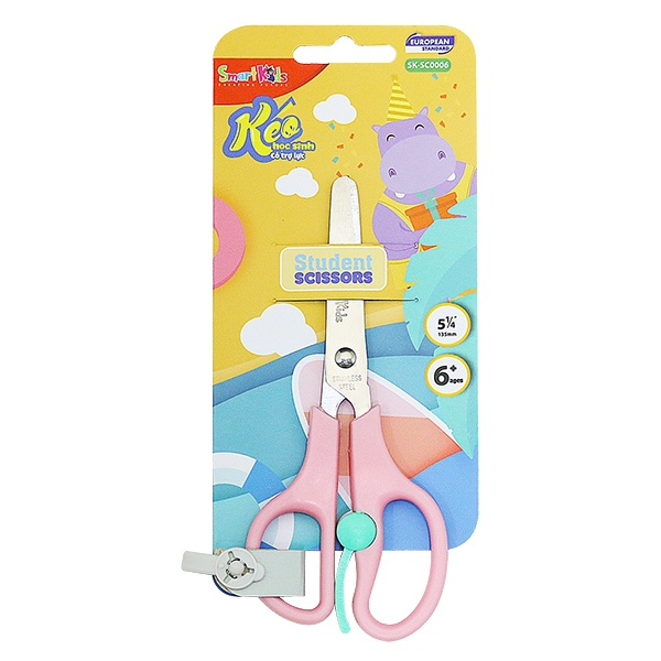 Bộ 2 Kéo Học Sinh Smart Kids SK-SC0006 - Màu Hồng