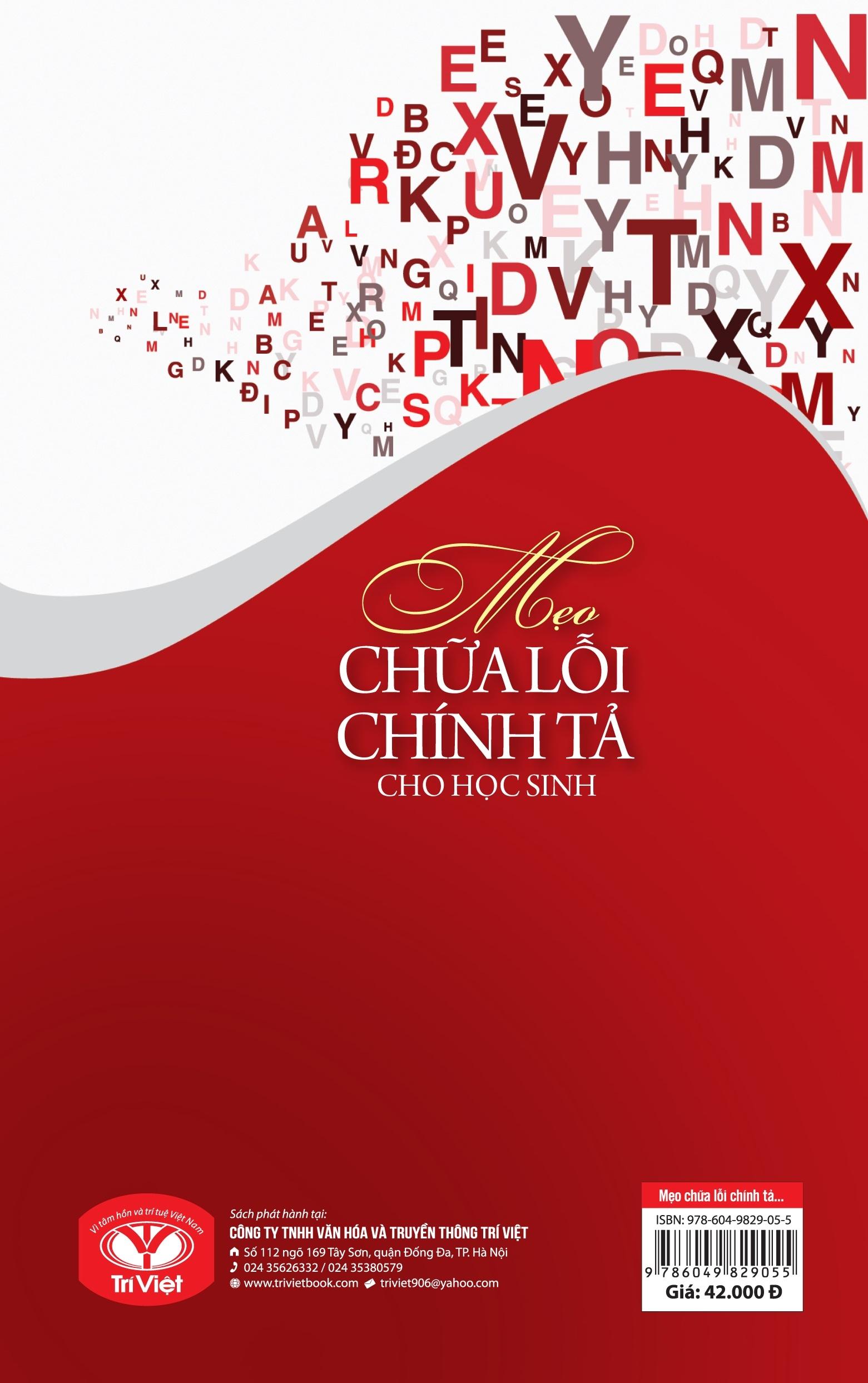 Mẹo Chữa Lỗi Chính Tả Cho Học Sinh
