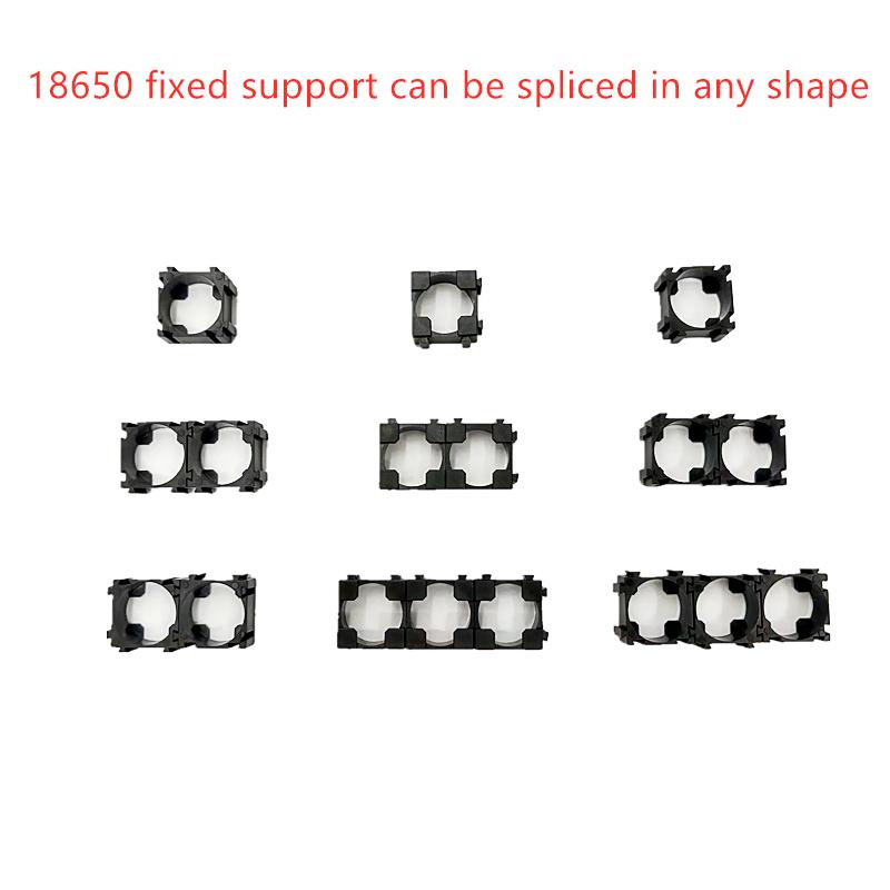 100 chiếc 18650 Giá đỡ chống rung an toàn cho pin Giá đỡ hình trụ Lưu trữ tế bào Li-ion Đế hỗ trợ pin lithium Đế 22x22mm Màu sắc: 100 CÁI