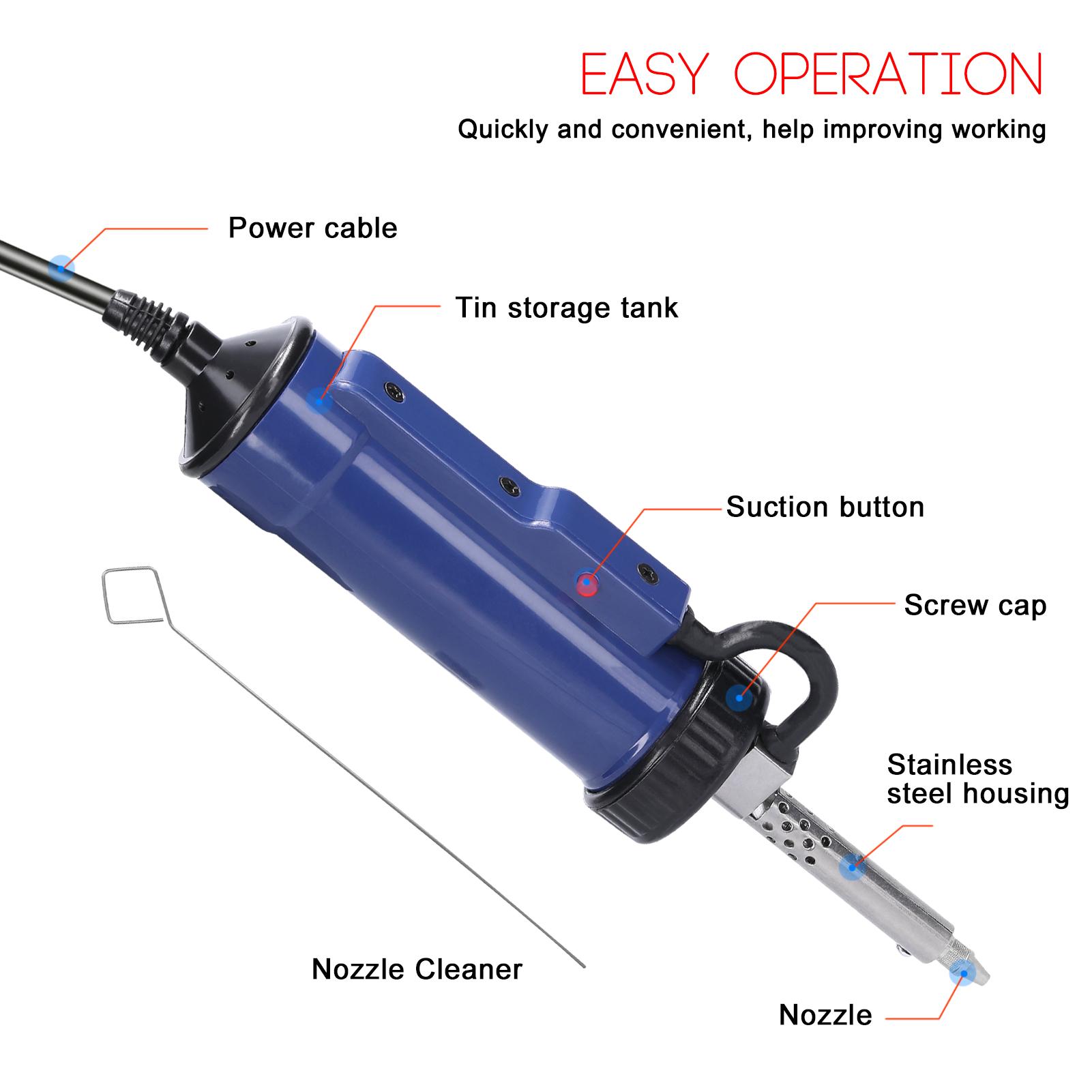 Automatic Portable Electric Solder Tin Sucker Vacuum Soldering Remove Pump Desoldering Machine